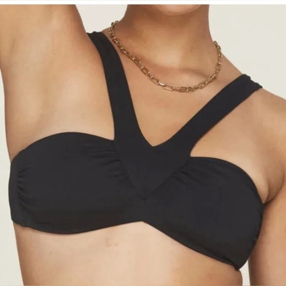 NWT Andie x Demi Moore Limited Edition Swim The Monaco Bikini Top Black Size S - Picture 2 of 10